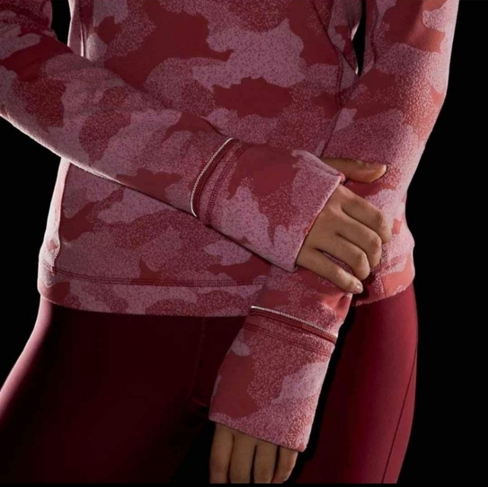 Lululemon "Its Rulu Run Half Zip" - Heritage Speckled Camo, NWT - Picture 5 of 7